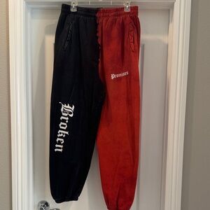 Broken Promises Two-Tone Joggers